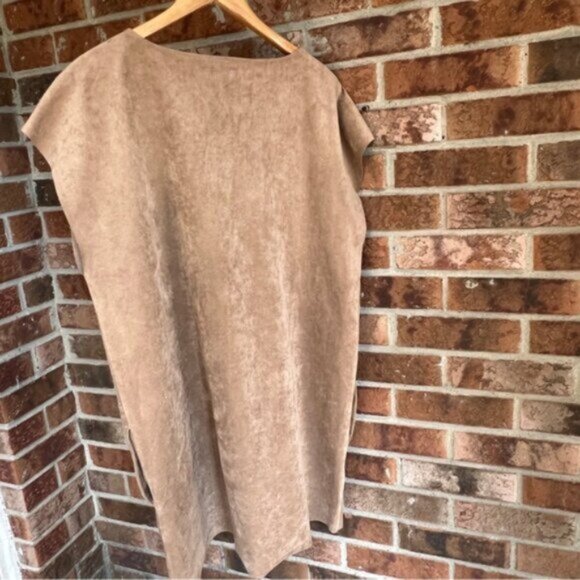 Aritzia * Wilfred Free Nori Faux Suede Shift Dress EUC L - Picture 8 of 15